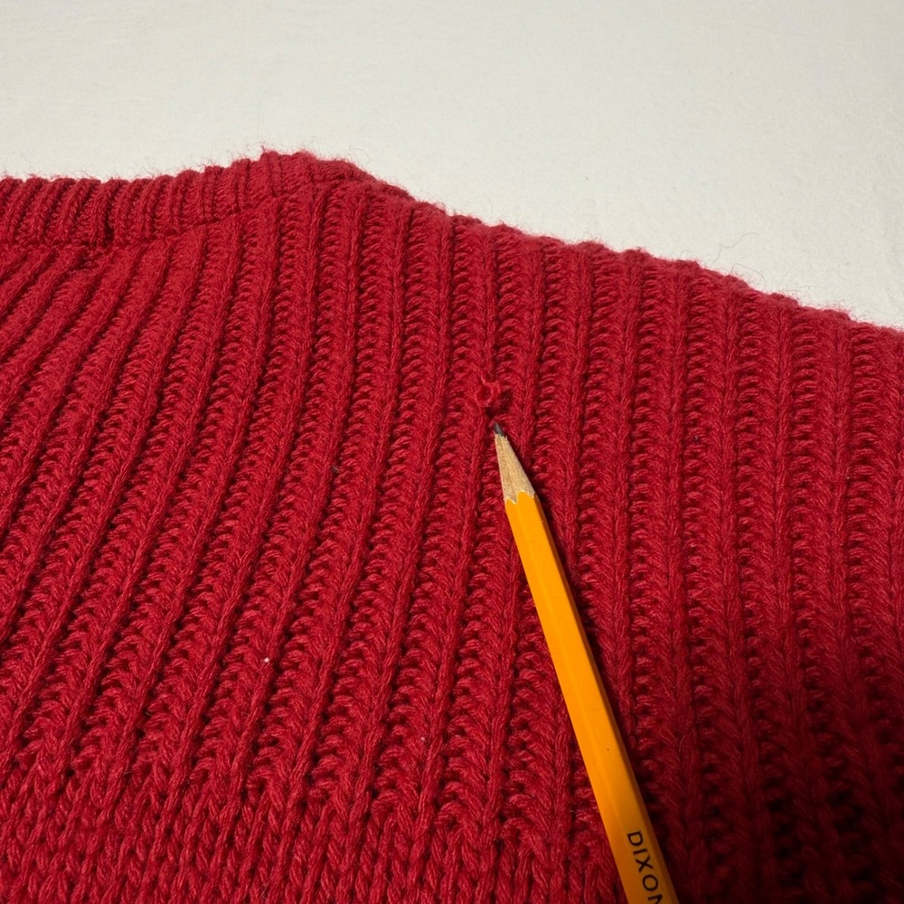 Vintage Jockey‎ Snowflake Sweater Acrylic Wool Blend Red Men's Size XL - Picture 5 of 7